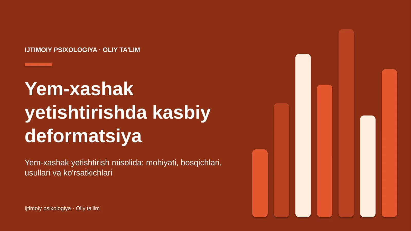 Yem-xashak yetishtirishda kasbiy deformatsiya