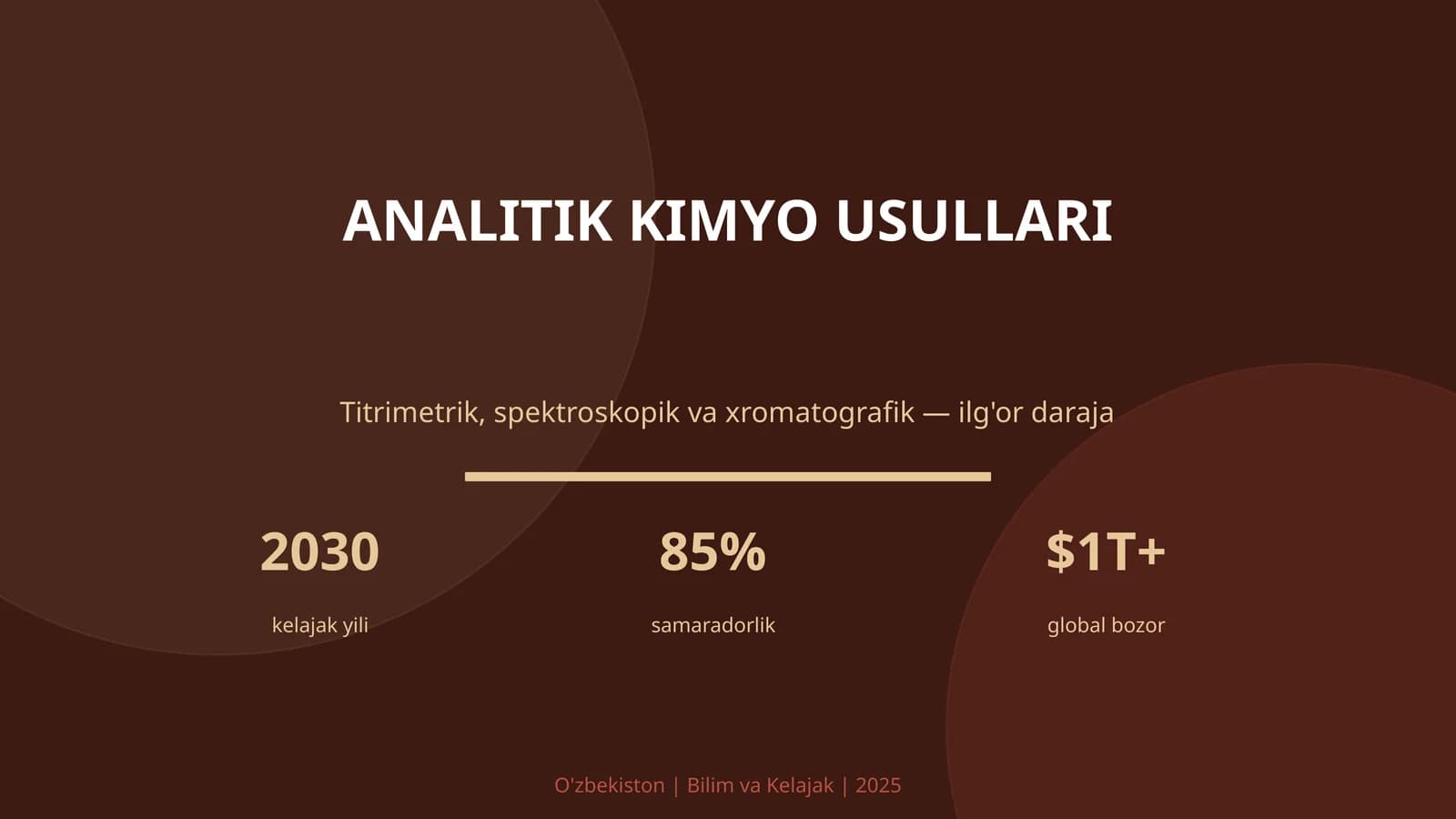 analitik kimyo usullari