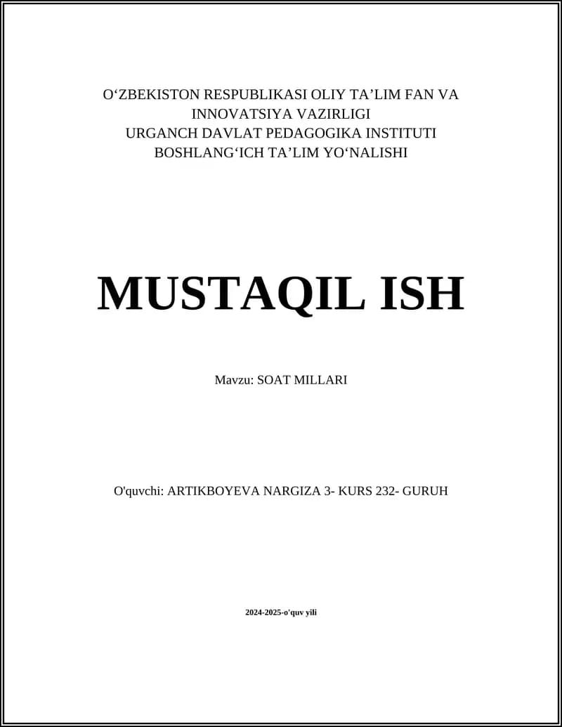 SOAT MILLARI