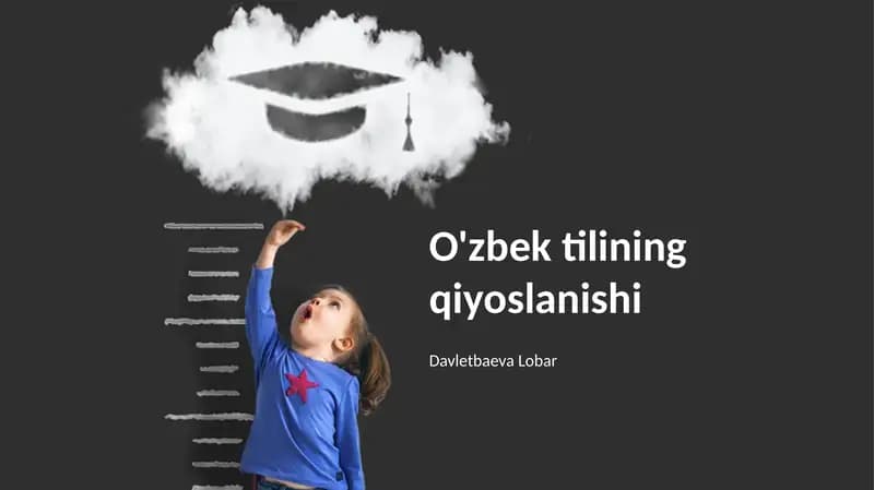 O'zbek tilining qiyoslanishi