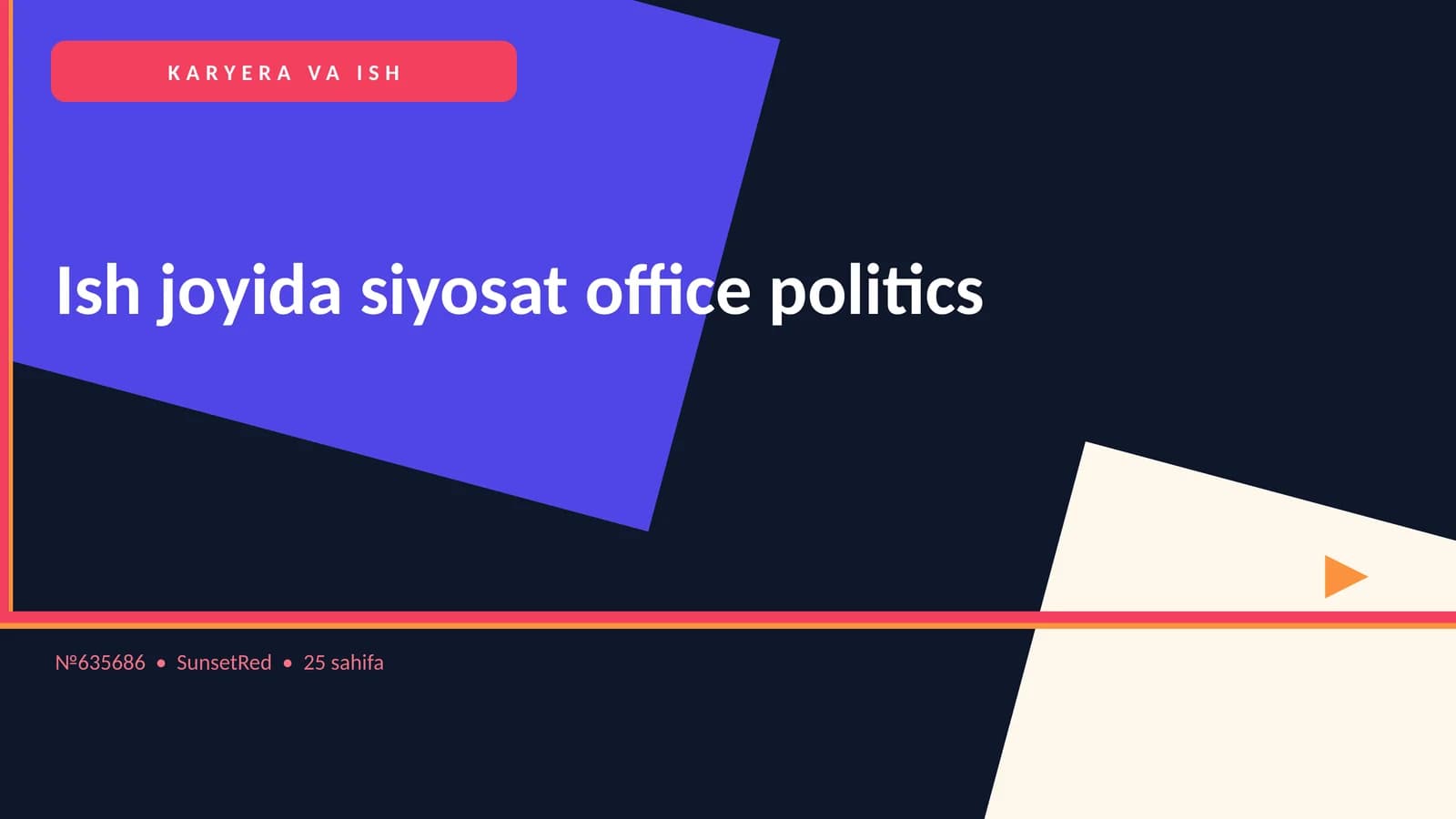 Ish joyida siyosat office politics