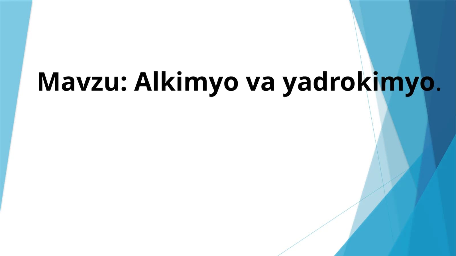 Alkimyo va yadrokimyo