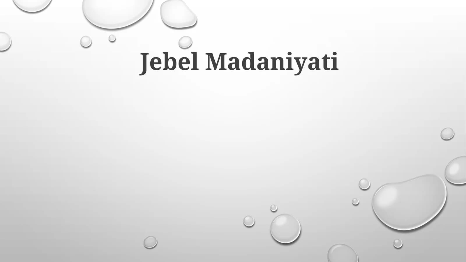 Jebel Madaniyati