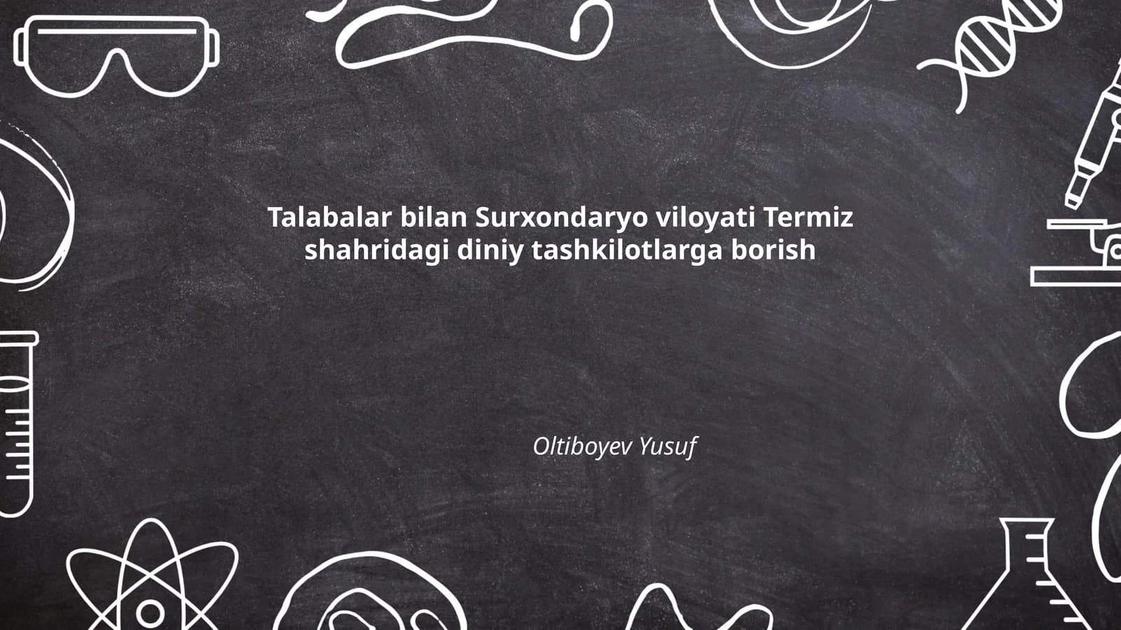 Diniy tashkilotlarga borish