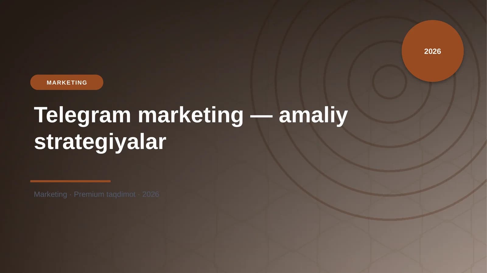 Telegram marketing — amaliy strategiyalar
