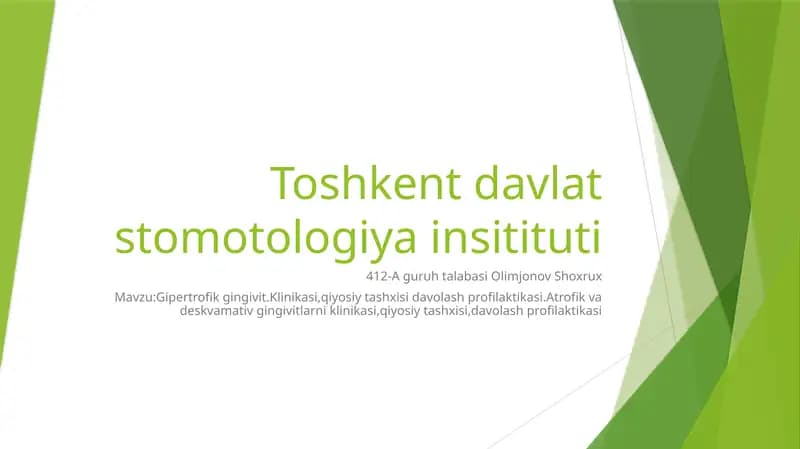 Gipertrofik gingivit
