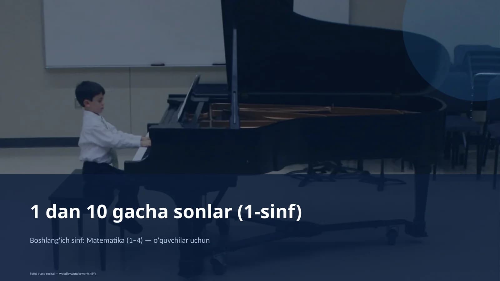 1 dan 10 gacha sonlar (1-sinf)