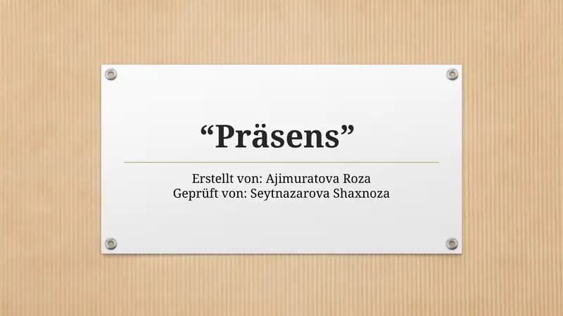 Präsens