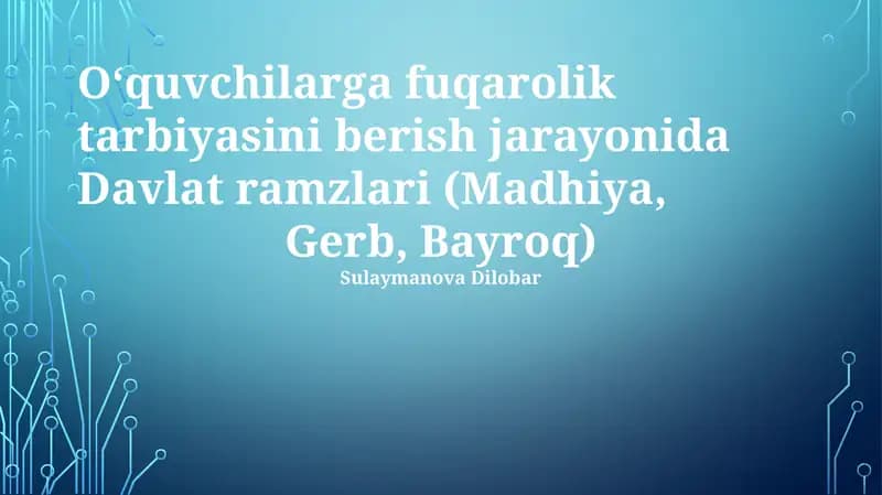 Davlat Ramzlari: Madhiya, Gerb va Bayroq
