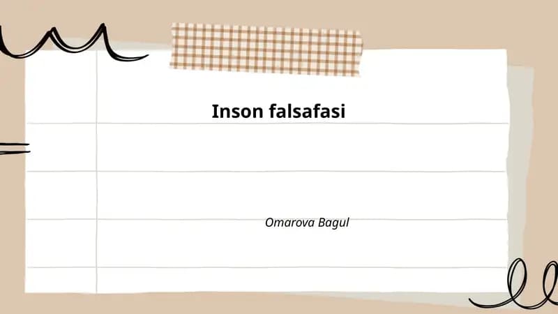 Inson falsafasi