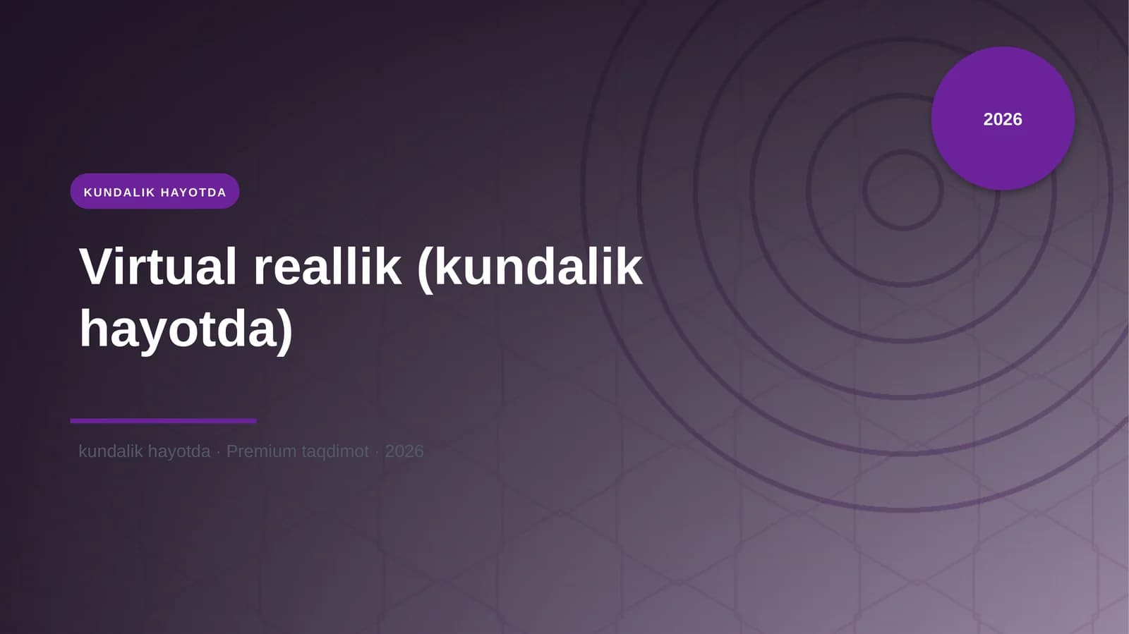 Virtual reallik (kundalik hayotda)