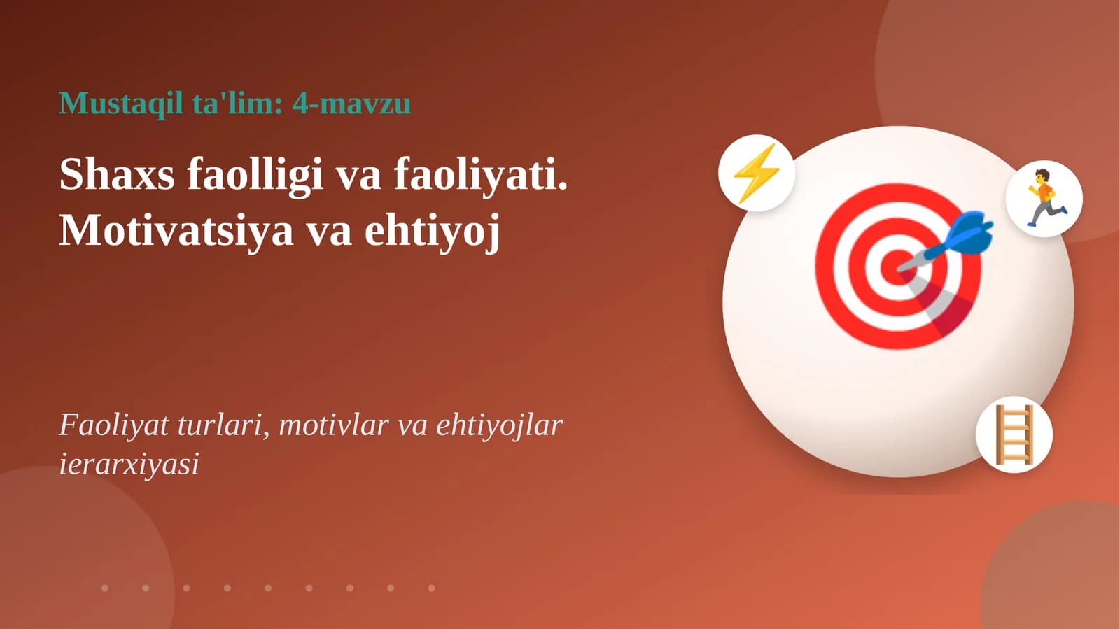 Mustaqil ta'lim: 4-mavzu