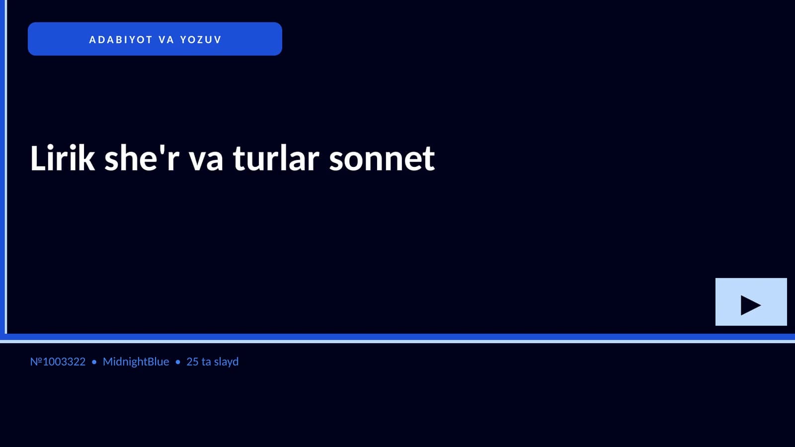 LIRIK SHE'R VA TURLAR SONNET