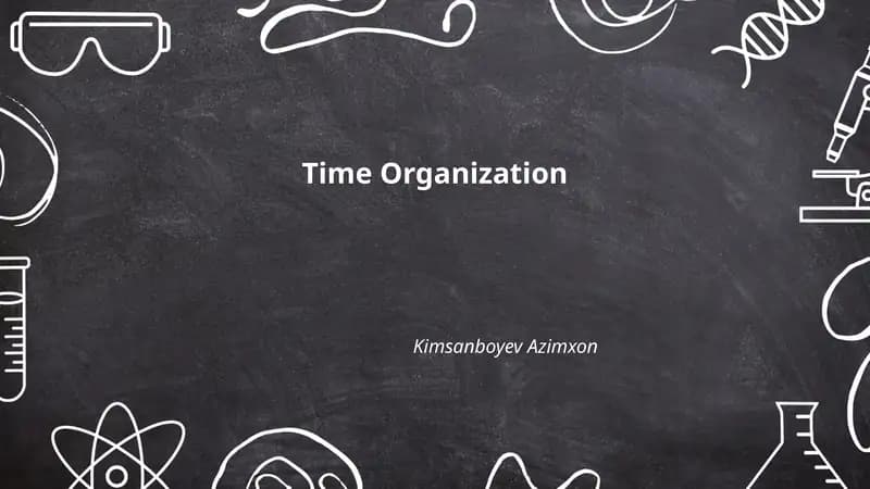 Time Organization