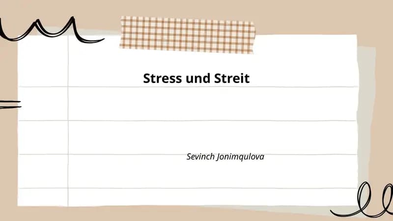 Stress und Streit