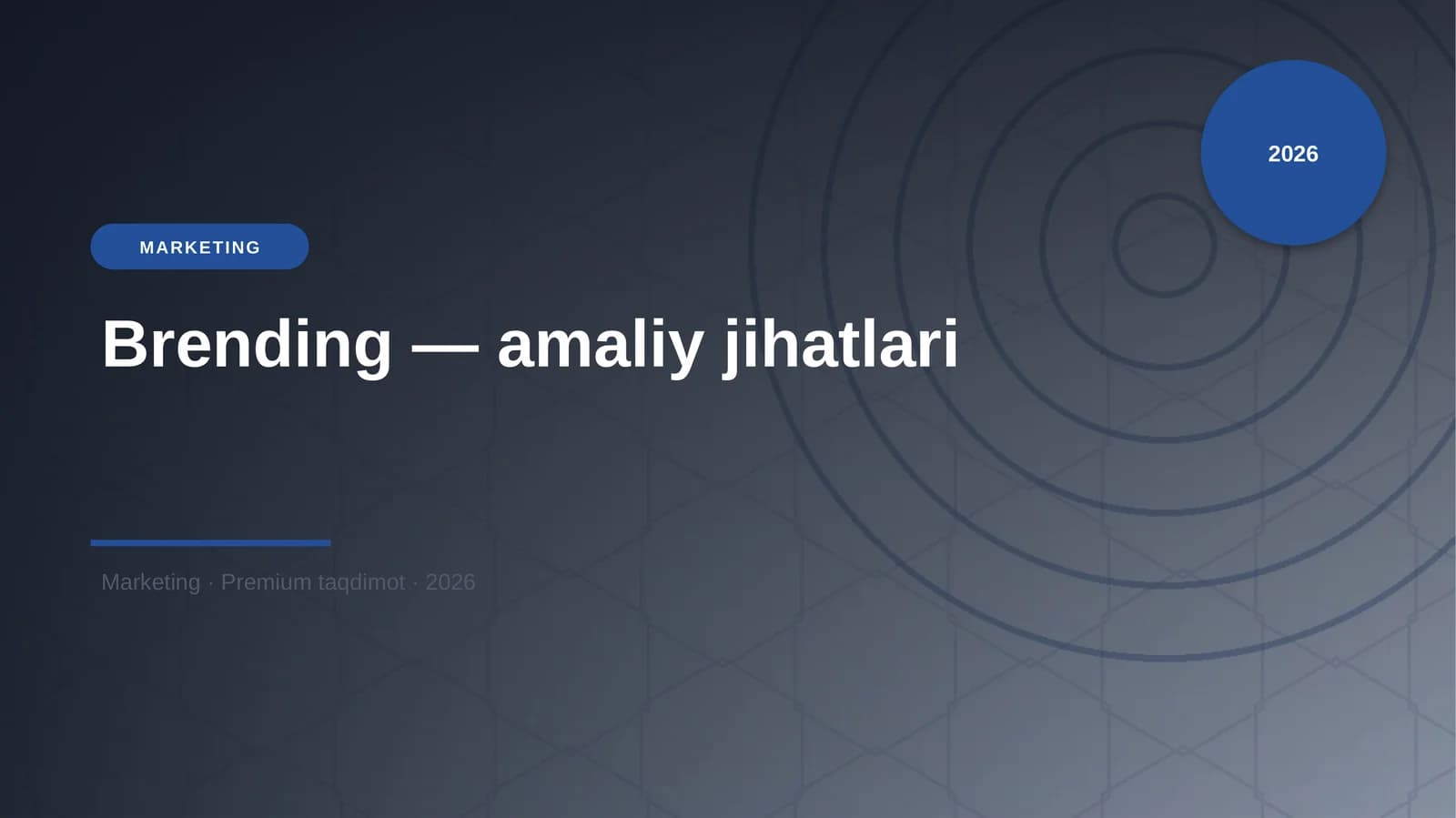 Brending — amaliy jihatlari