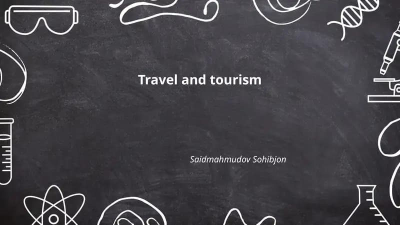 Sustainable tourism