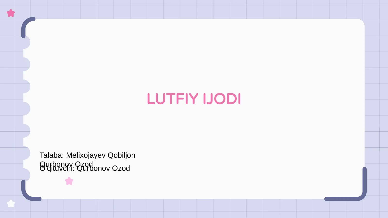 LUTFIY IJODI