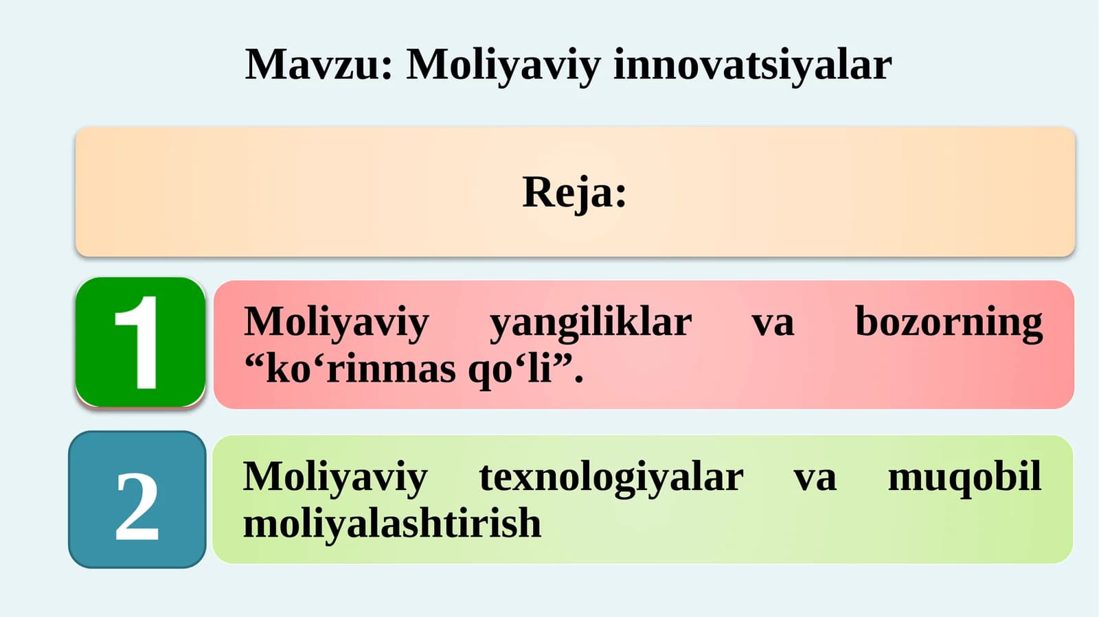 Moliyaviy innovatsiyalar