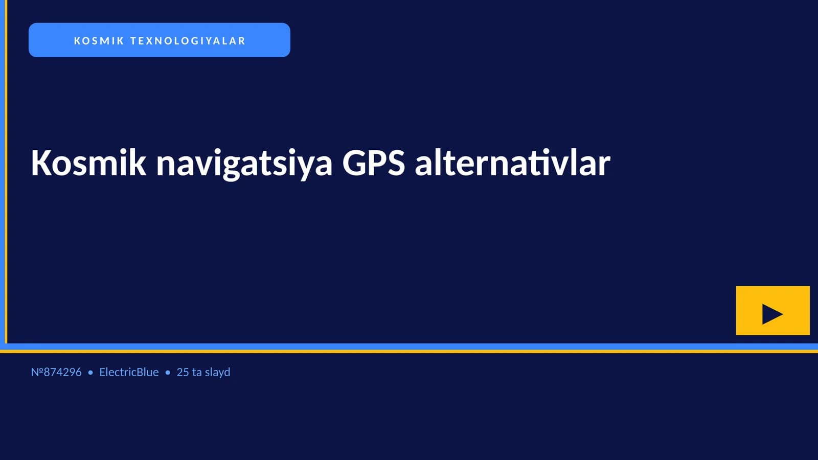 Kosmik navigatsiya GPS alternativlar