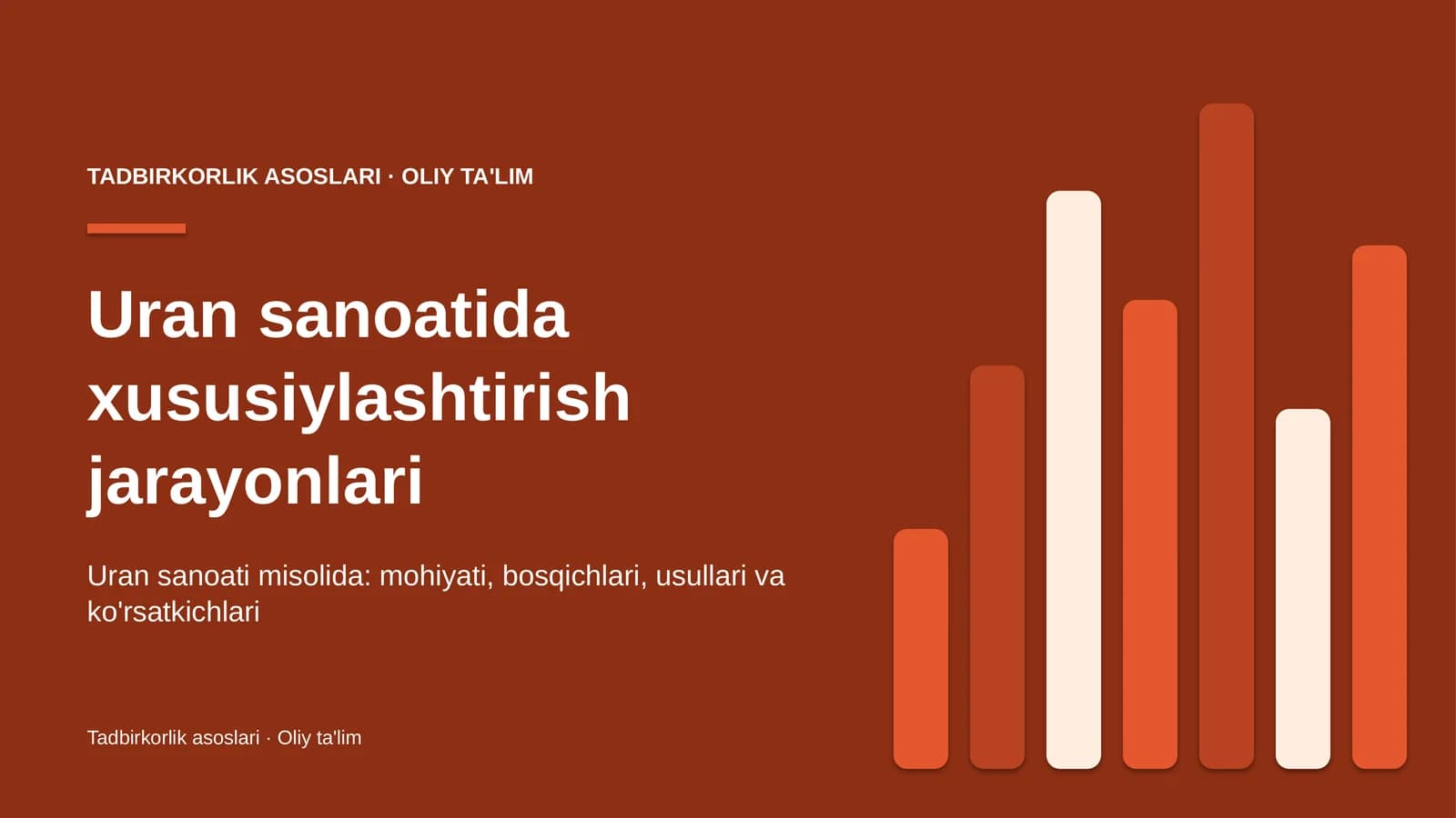 Uran sanoatida xususiylashtirish jarayonlari