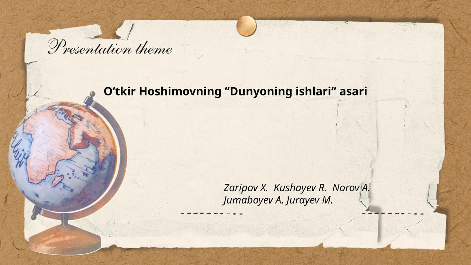 Dunyoning ishlari