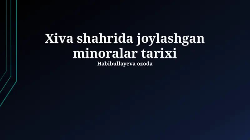Xoja Ma'mur minorasi