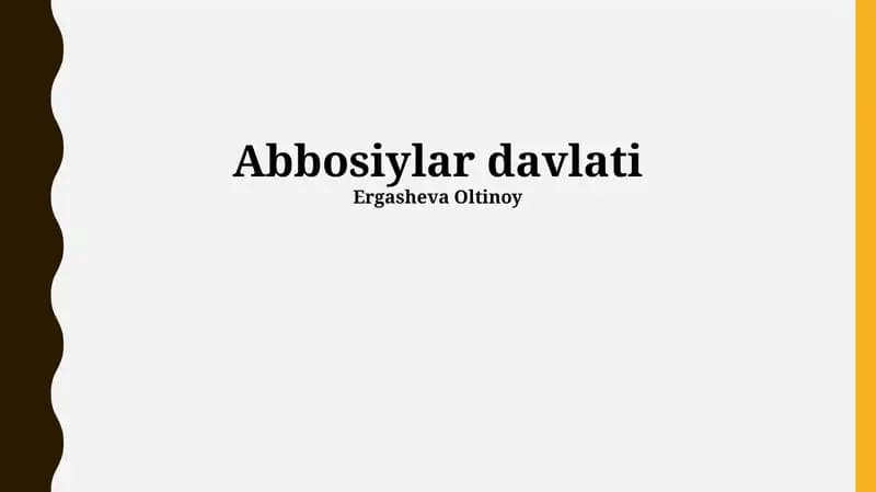 Abbosiylar davlati
