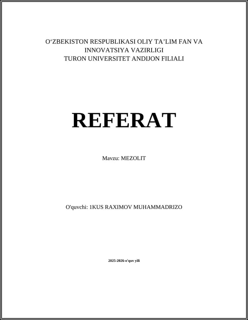 MEZOLIT