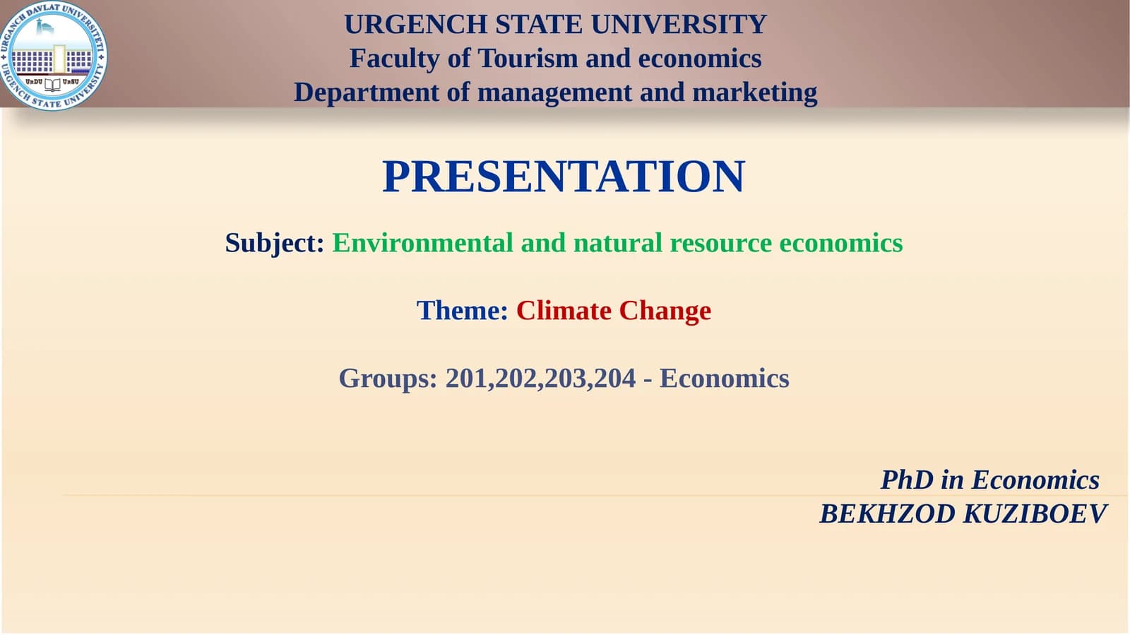 Climate Change