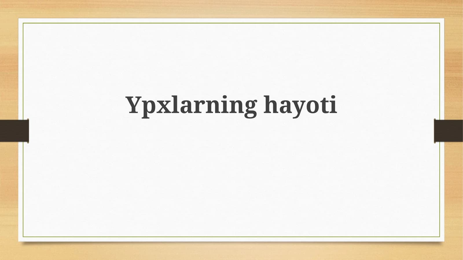 Ypxlarninghayoti