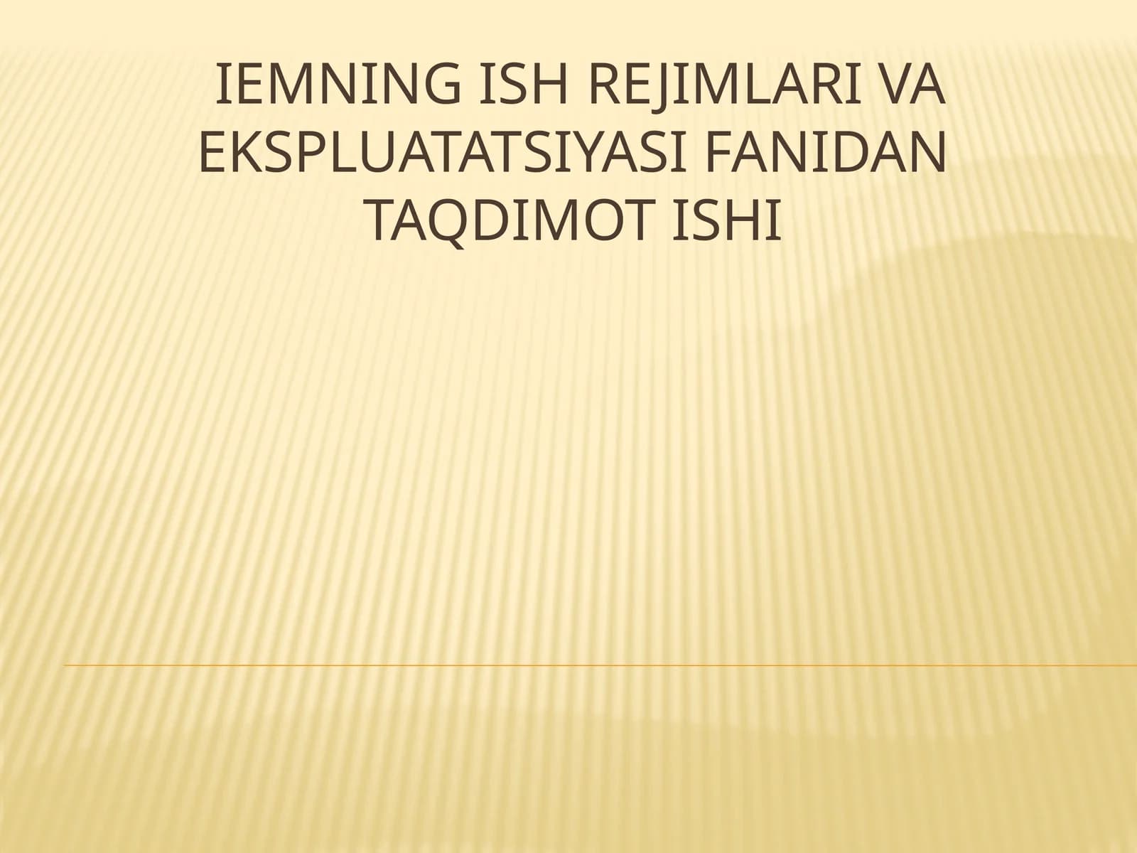 Issiqlik elektr stansiyalari (IES) va IEMlarning ishlash prinsipi