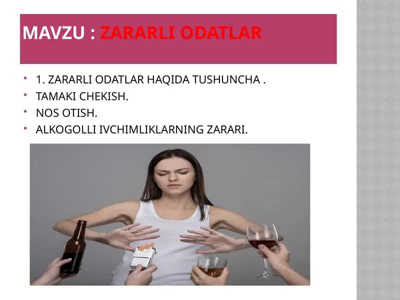 ZARARLI ODATLAR