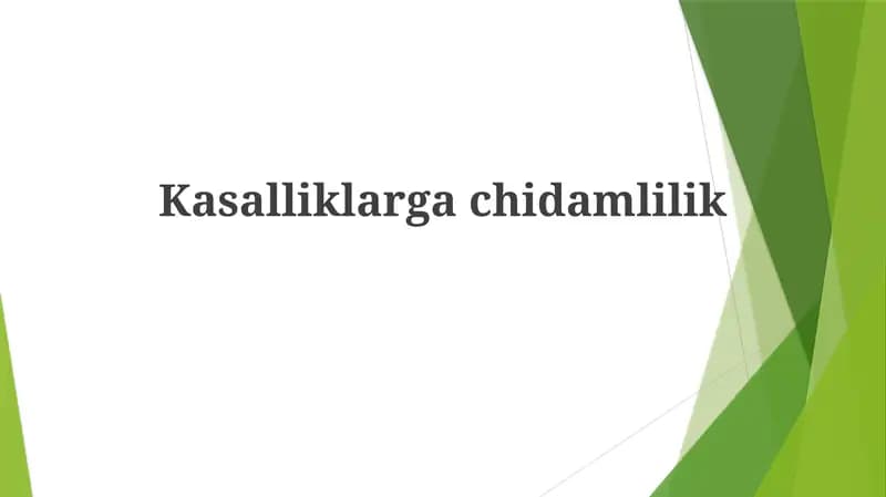 Kasalliklargachidamlilik