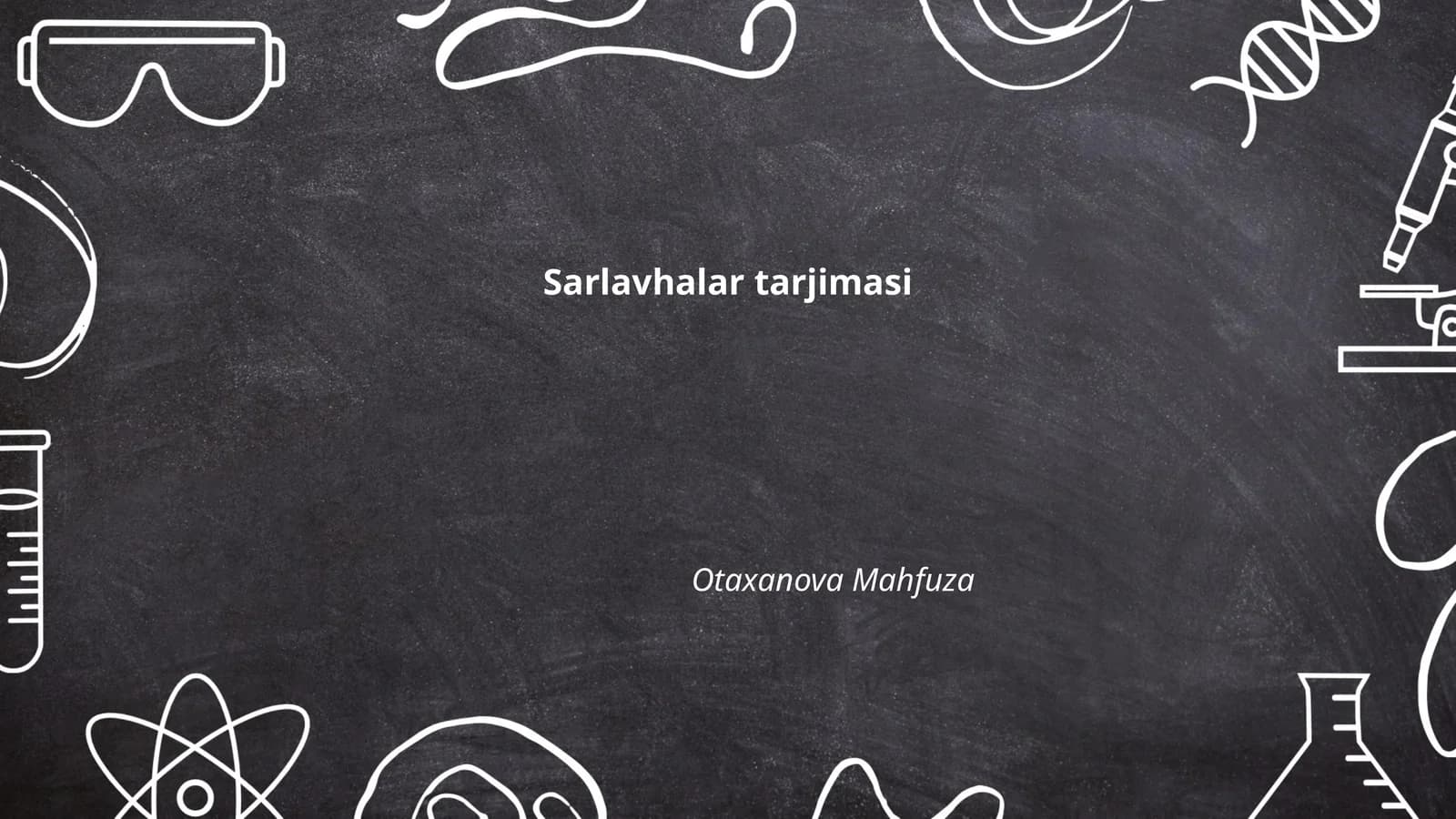 Sarlavhalar tarjimasi