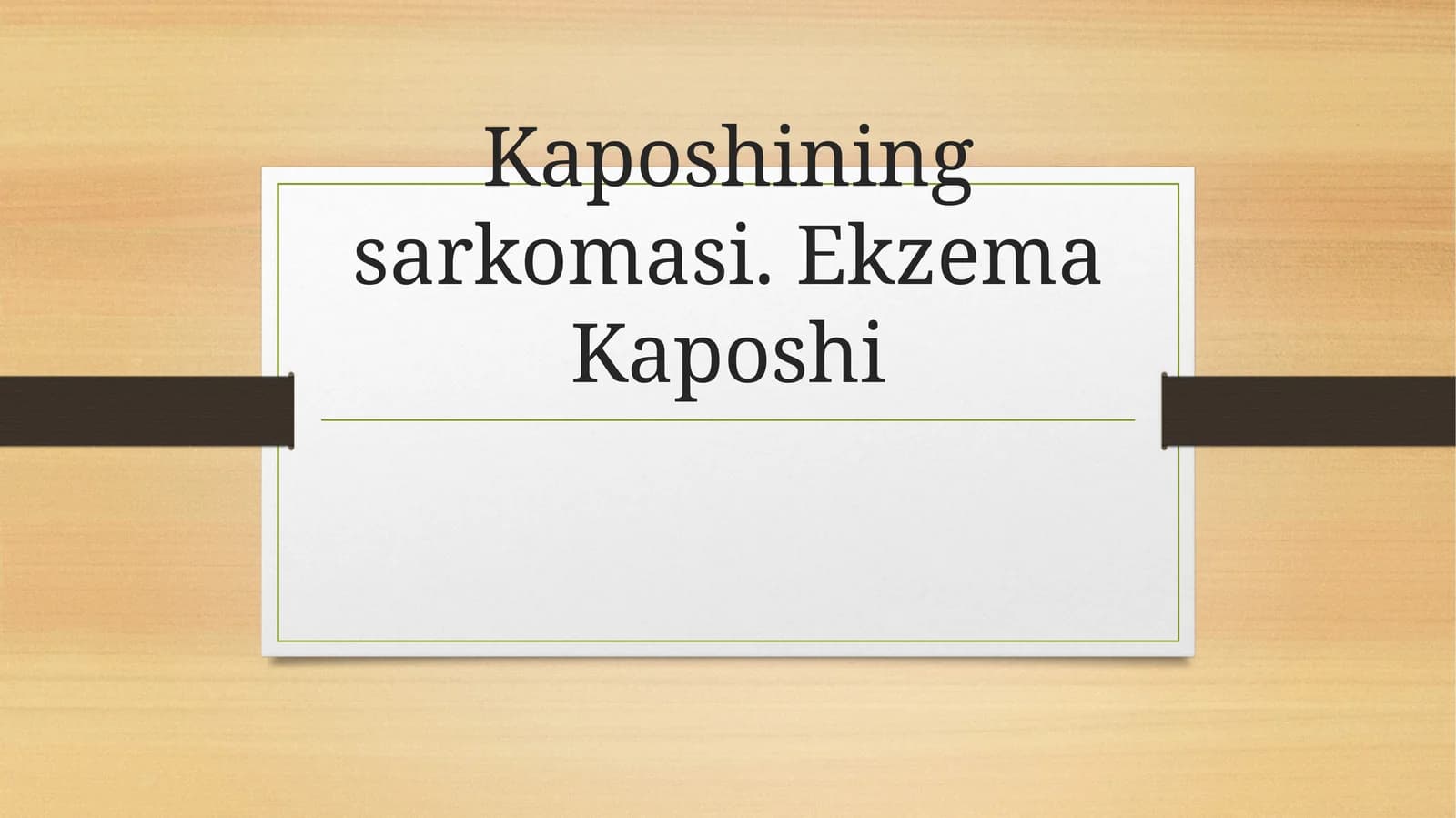 Kaposhiningsarkomasi