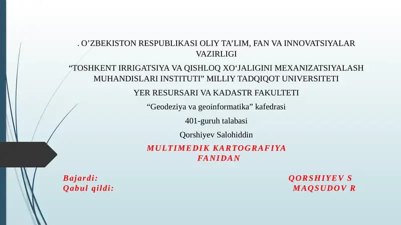MULTIMEDIK KARTOGRAFIYA
