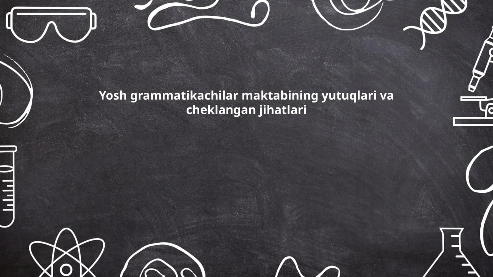 Yosh grammatikachilar maktabining o'quv dasturi