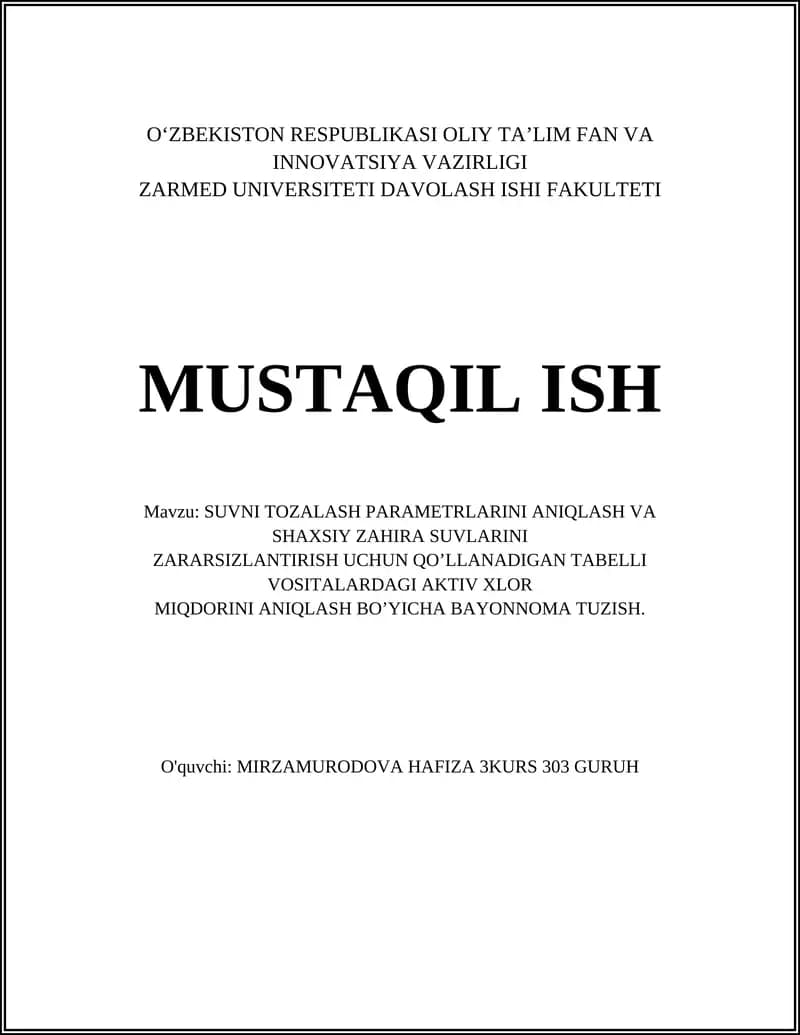 Bayonnomani Tuzish Boʼyicha Bayonnoma