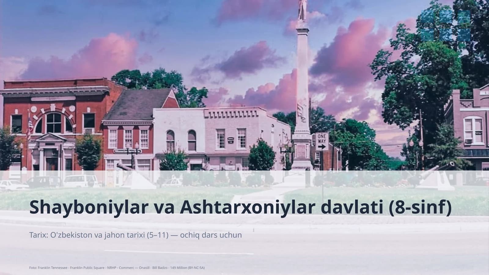 Shayboniylar va Ashtarxoniylar davlati (8-sinf)