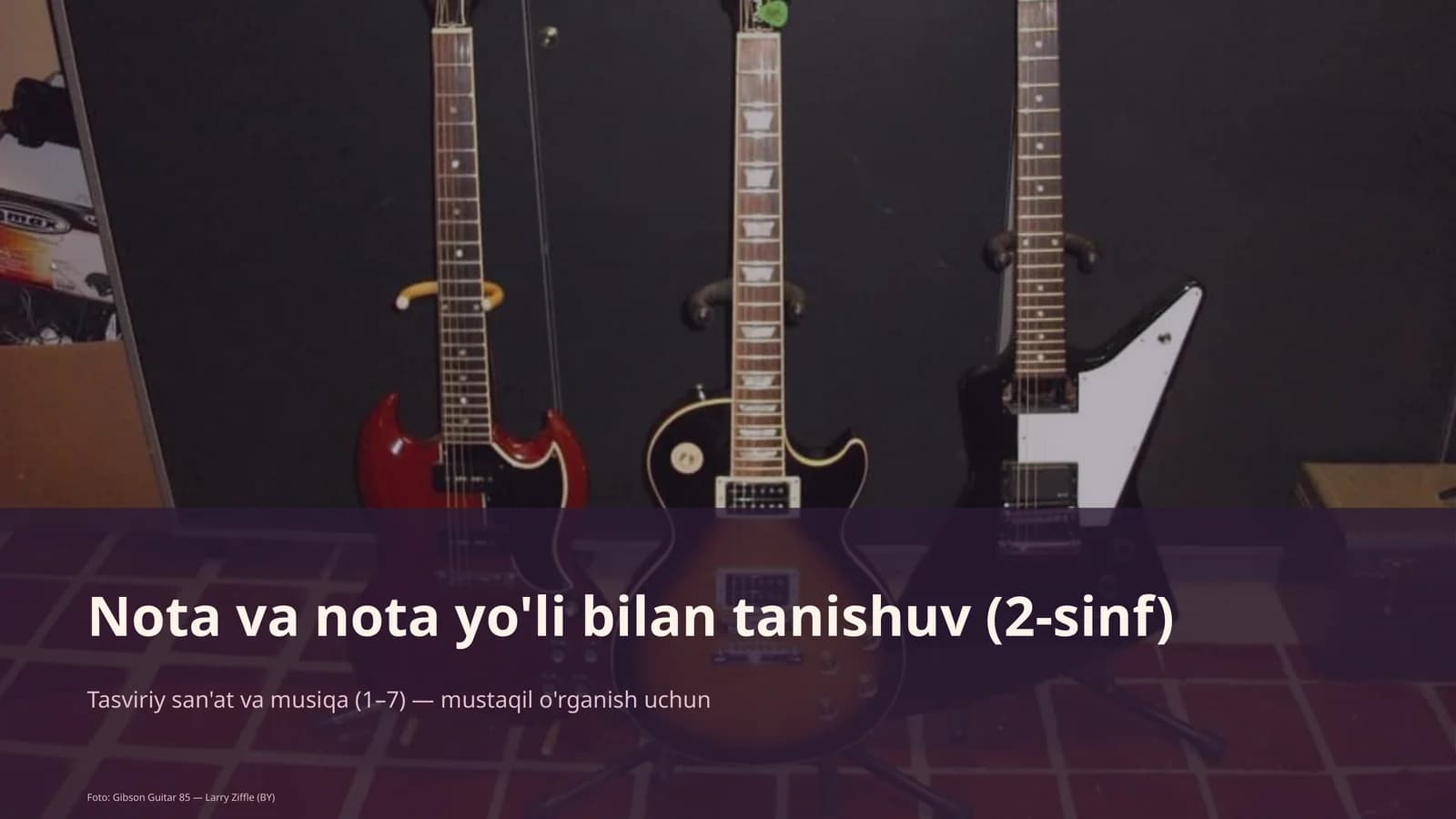 Nota va nota yo'li bilan tanishuv (2-sinf)