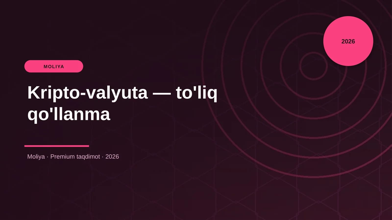 Kripto-valyuta — to'liq qo'llanma
