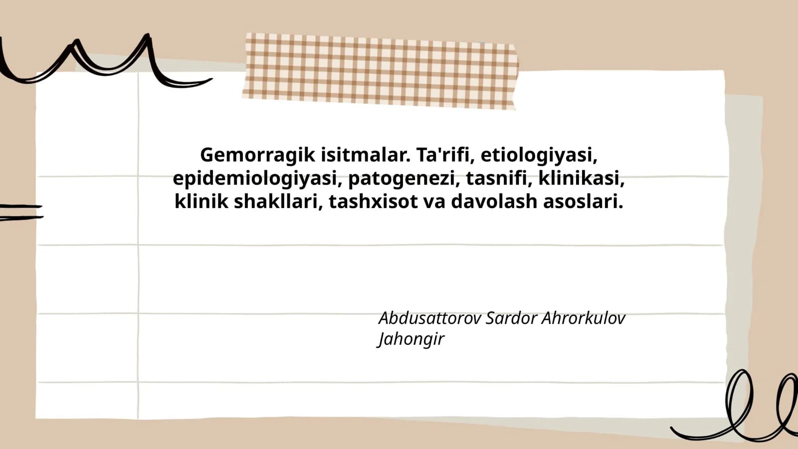 Gemorragik isitmalar