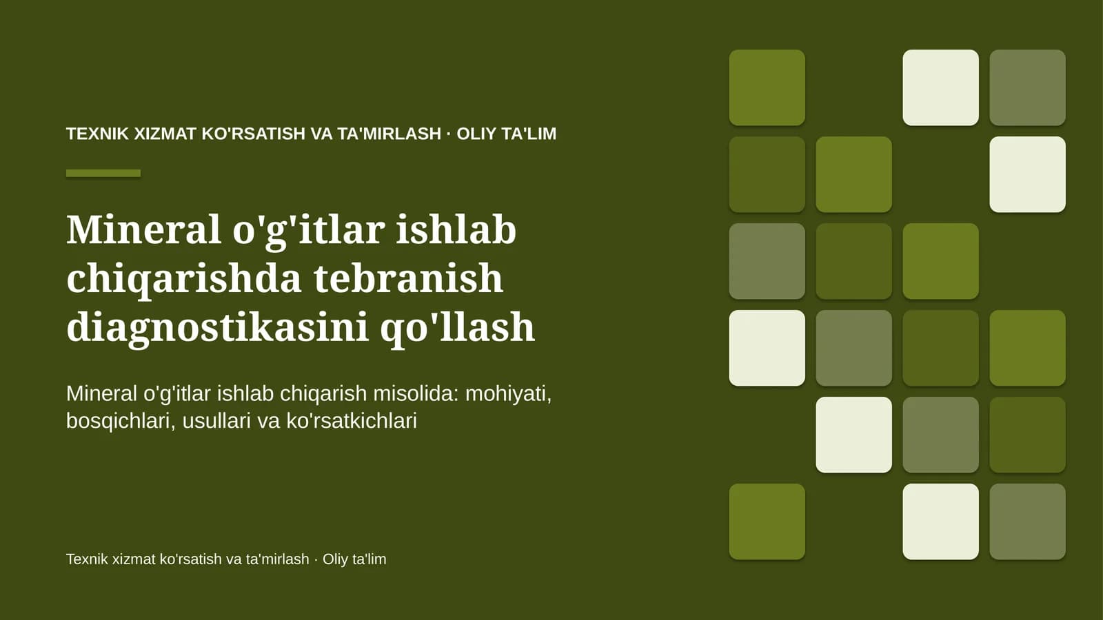 mineral o'g'itlar ishlab chiqarishda tebranish diagnostikasini qo'llash 8959