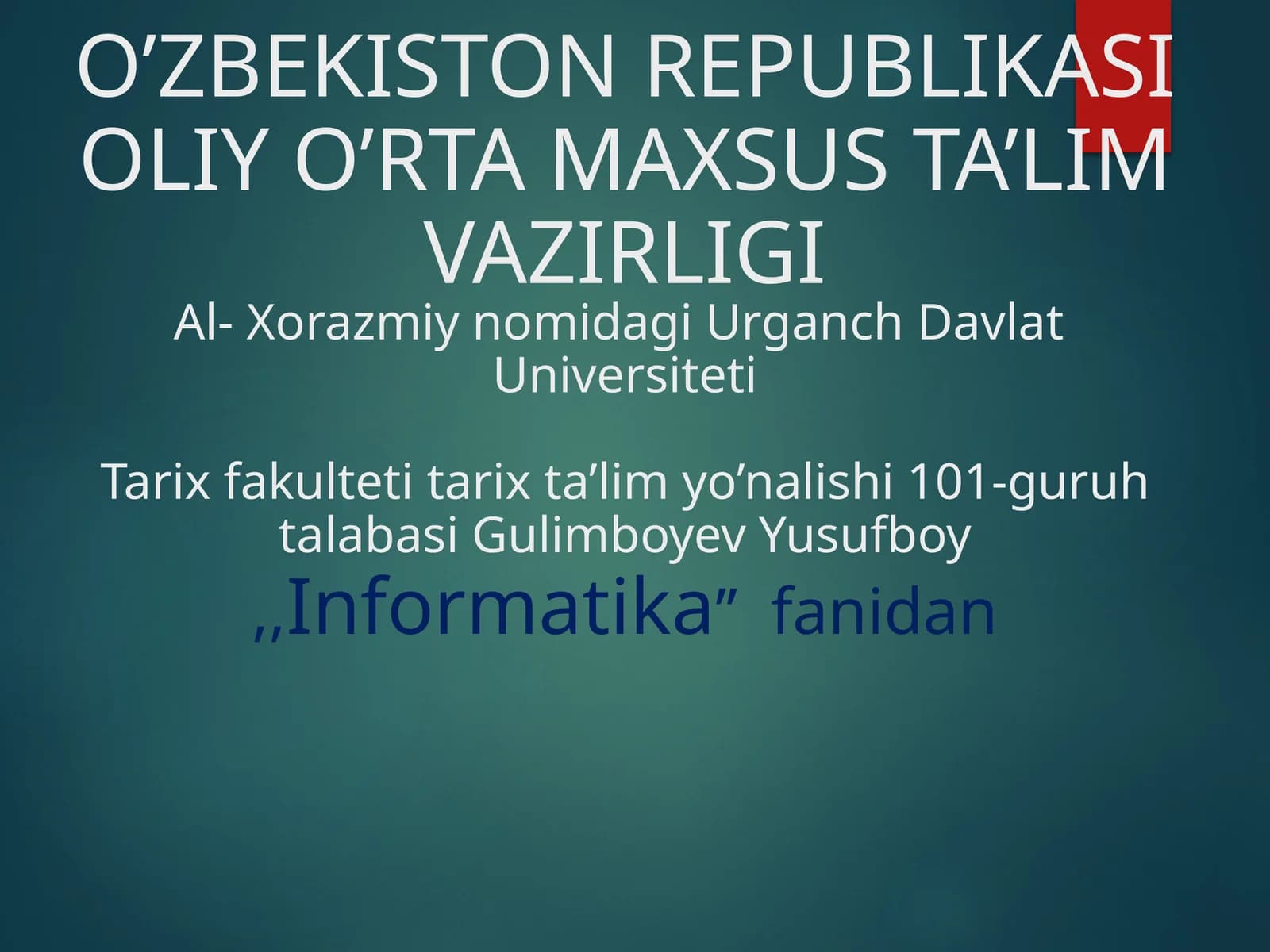 Lokal tarmoqlar va ularning turlari