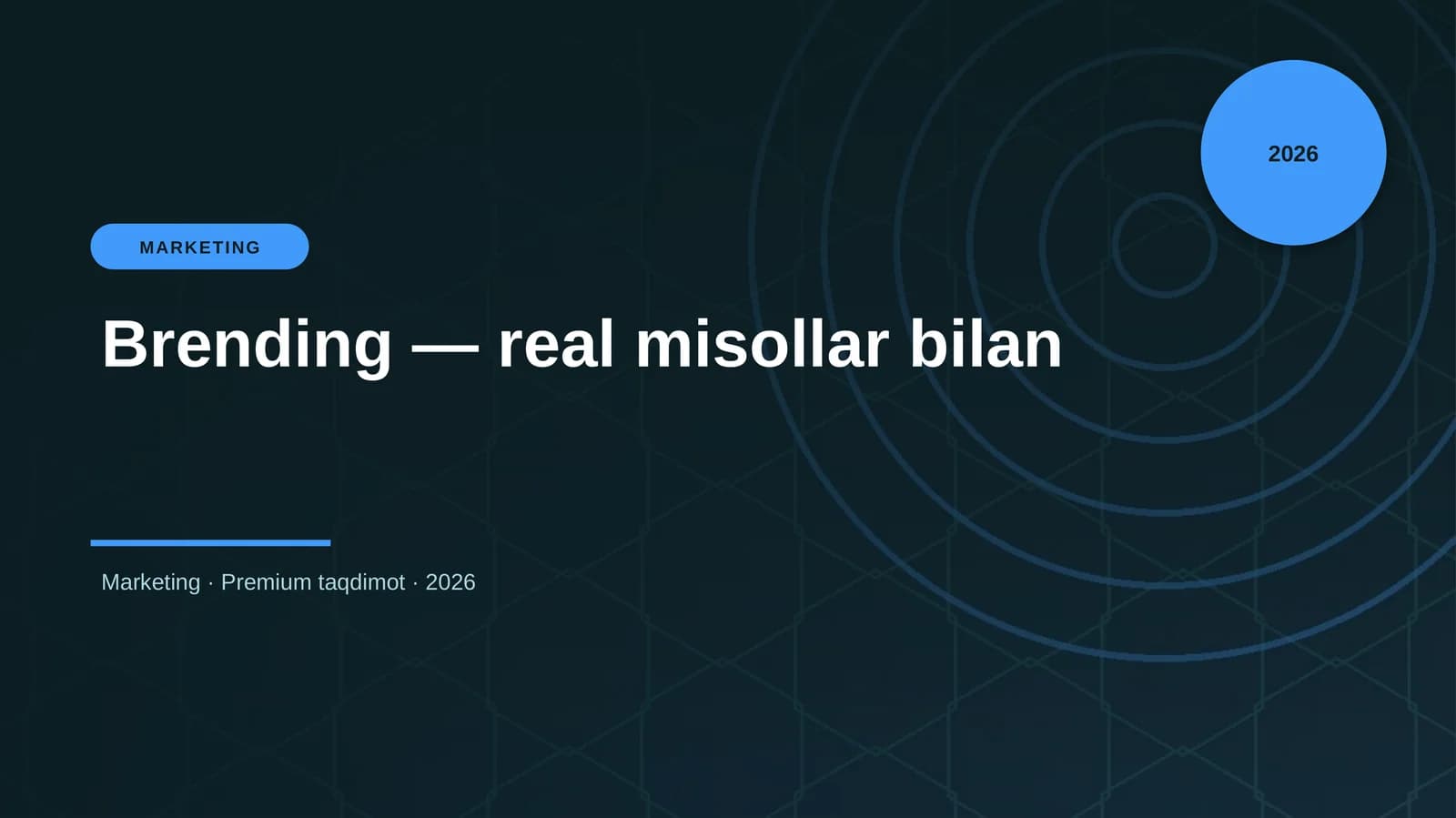 Brending — real misollar bilan