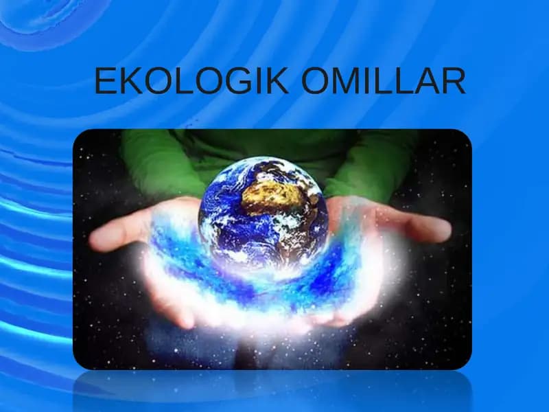 Ekologik Omillar