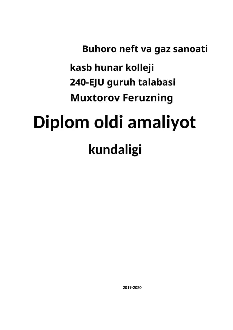 UMUMIY QOIDALAR