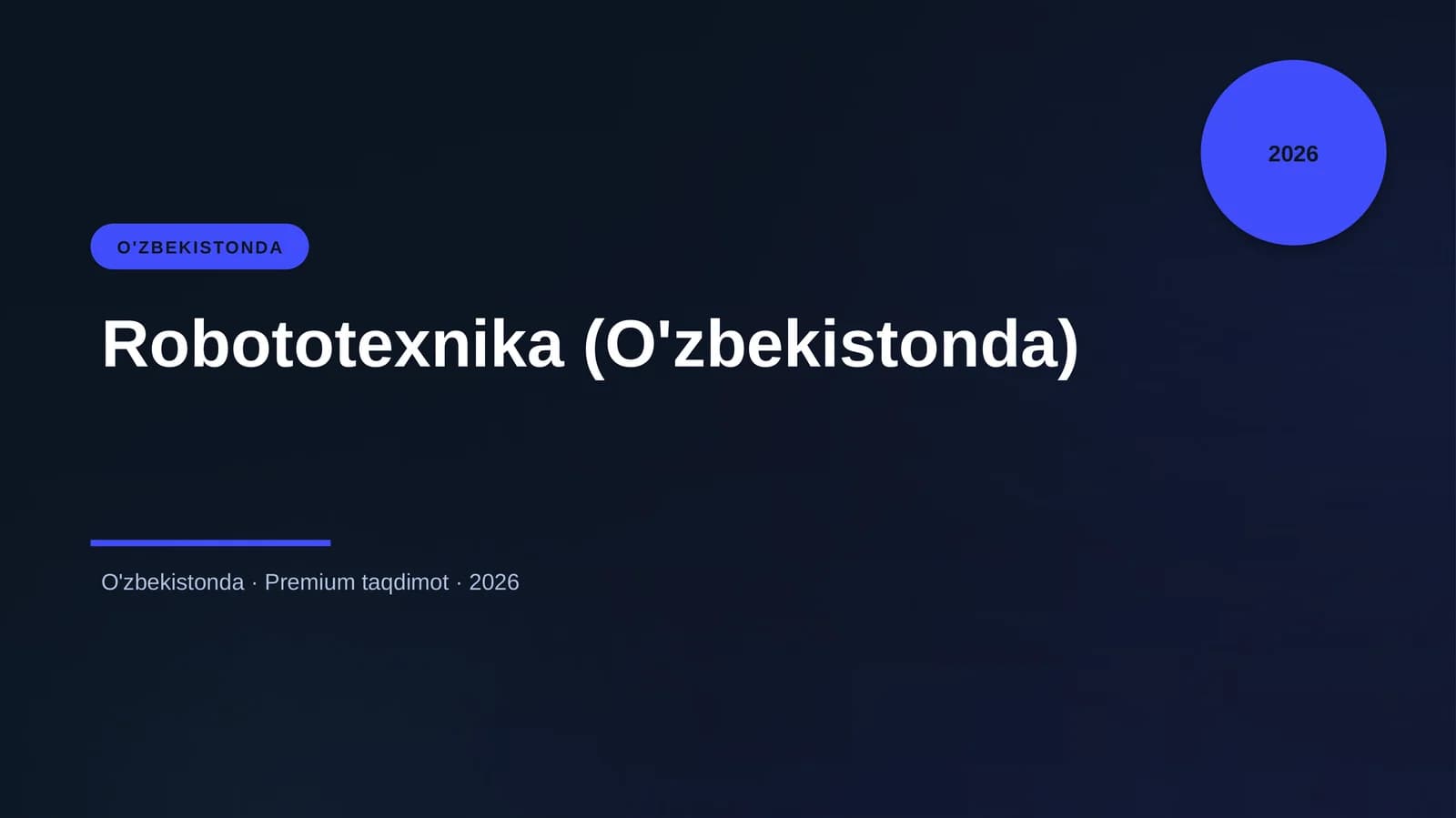 Robototexnika (O'zbekistonda)