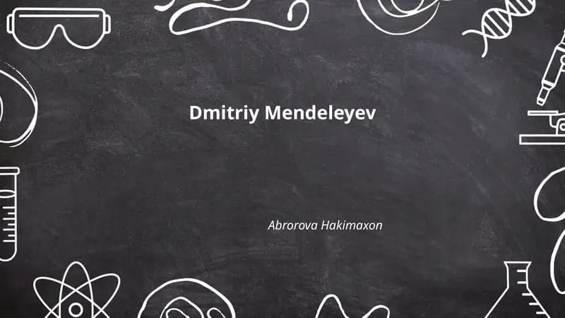 Dmitriy Mendeleyev